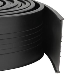 vidaXL Garage D&oslash;r T&aelig;tning Sort 70 x 6 mm 4,5 m PVC