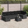 vidaXL Sofa S&aelig;t med pude 8 pcs polyrattan