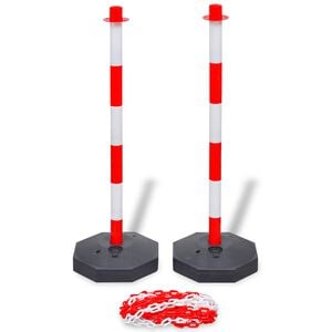 vidaXL trafikp&aelig;les&aelig;t med plastikk&aelig;de p&aring; 10 cm