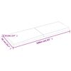 vidaXL bordplade 160x50x(2-6)cm naturlig kant ubehandlet massivt tr&aelig;