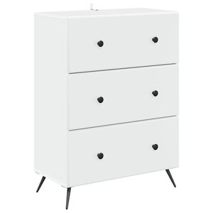 vidaXL Skuffeskab Hvid 66 x 34,5 x 90 cm Konstrueret tr&aelig;
