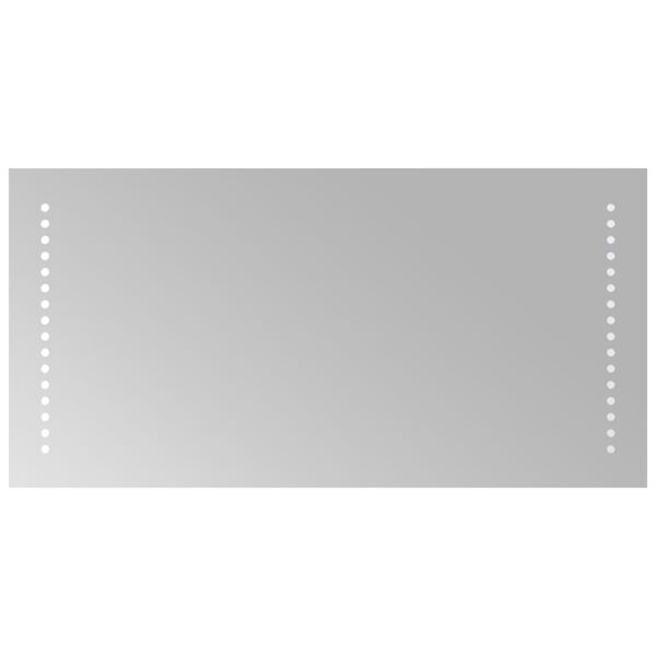 vidaXL badev&aelig;relsesspejl med LED-lys 30x60 cm