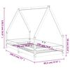 vidaXL sengeramme til juniorseng 90x190 cm massivt fyrretr&aelig;