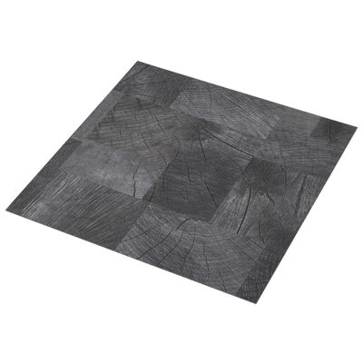 vidaXL selvklæbende gulvbrædder 5,11 m² PVC træstruktur grå