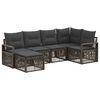 vidaXL Havesofa S&aelig;t 6 stk. Gr&aring; polyrattan