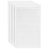 vidaXL skabsl&aring;ger 4 stk. 99,3x59,4 cm lameldesign massivt fyr hvid