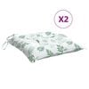 vidaXL stolehynder 2 stk. 40x40x7 cm stof bladm&oslash;nster