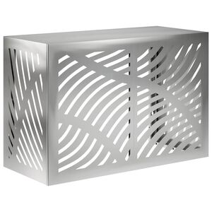 vidaXL Air Conditioner Cover S&oslash;lv 90 x 40 x 60 cm Galvaniseret st&aring;l