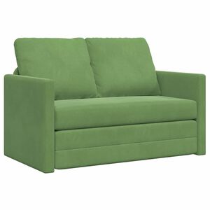 vidaXL Sovesofa Lys gr&oslash;n 204 x 122 x 60 cm Fl&oslash;jl