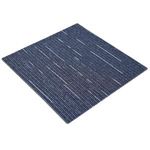 vidaXL T&aelig;ppeflise Stripet Bl&aring; 50 x 50 cm 4 stk. PP og Bitumen