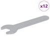 vidaXL Skiften&oslash;gle 12 stk. S&oslash;lv 10 mm Jern