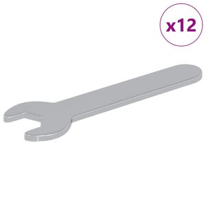 vidaXL Skiften&oslash;gle 12 stk. S&oslash;lv 10 mm Jern