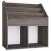 vidaXL magasinreol 71x30x78,5 cm konstrueret tr&aelig; gr&aring; og sonoma-eg