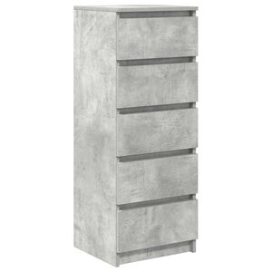 vidaXL sk&aelig;nk med skuffer 37,5x35x99 cm konstrueret tr&aelig; betongr&aring;