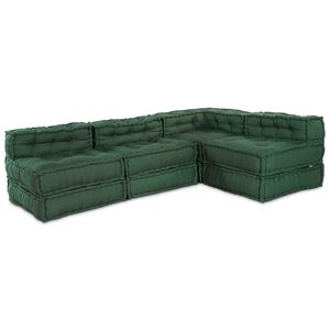 vidaXL Modulssofa Enhed Stof Gr&oslash;n 210 x 140 x 56 cm