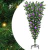 vidaXL Omdrejningspunkt Kunstigt Forbelyst Juletre med Kugles&aelig;t 120 cm