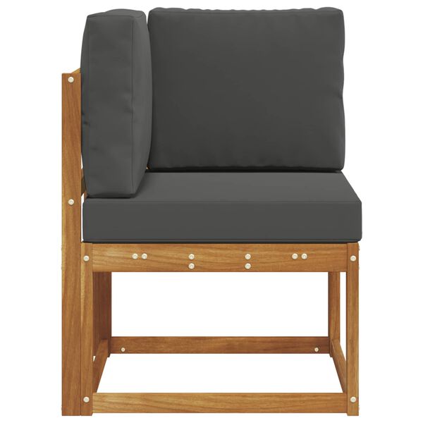 vidaXL Udend&oslash;rs Hj&oslash;rnesofa Massivt Akacietr&aelig;