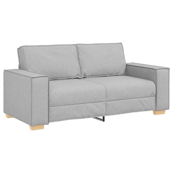 vidaXL 2-personers sofa skygrå 140 cm stof
