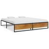 vidaXL sengestel 140x200 cm metal sort
