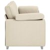 vidaXL Sofa Beige 219 x 80 x 82 cm Linned-blandet stof