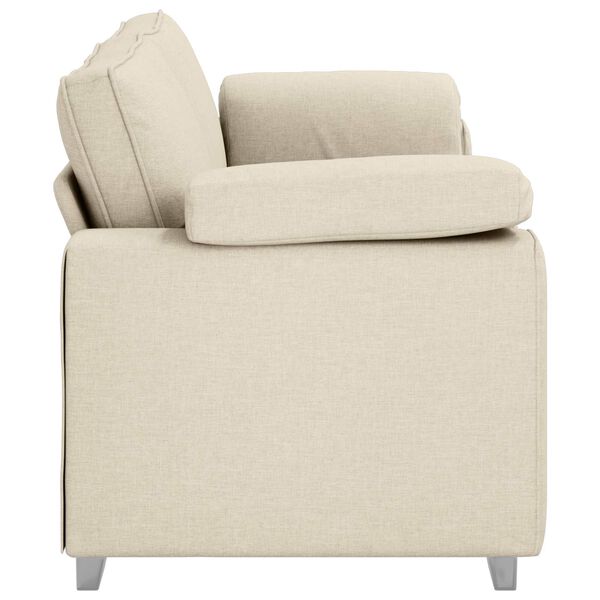 vidaXL Sofa Beige 219 x 80 x 82 cm Linned-blandet stof