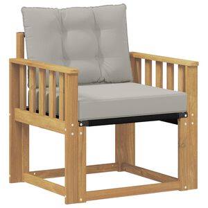 vidaXL Udend&oslash;rs sofa Massiv akacietr&aelig; og Textilene Hvid