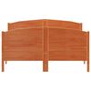 vidaXL sengeramme uden madras 140x190 cm massivt fyrretr&aelig; gyldenbrun