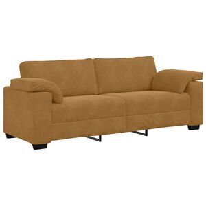 vidaXL 3-personers sofa 178 cm fl&oslash;jl brun