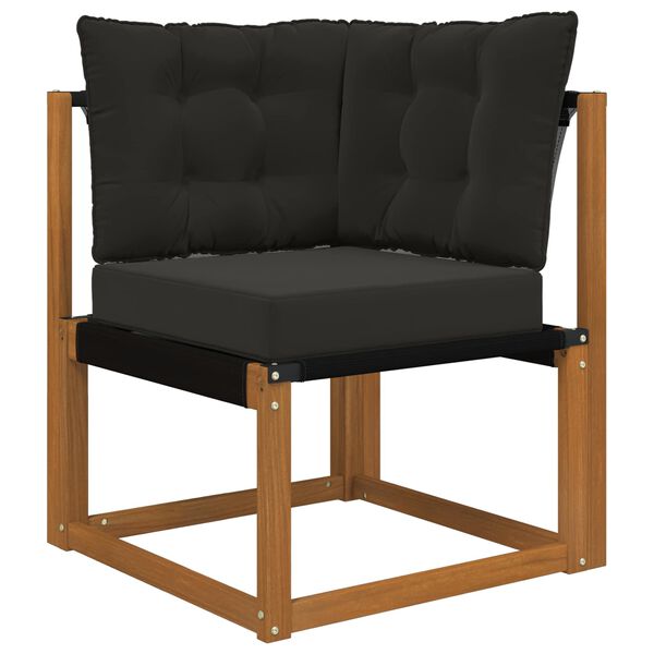 vidaXL Udend&oslash;rs Sofa Pude 3 pcs Sort Polyester