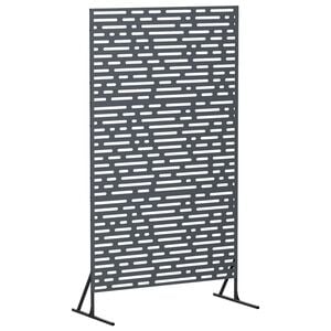 vidaXL Privatlivssk&aelig;rm 100 x 50 x 180 cm St&aring;l Antracit