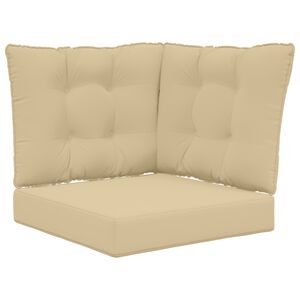 vidaXL Udend&oslash;rs Sofa Pude 3 pcs Beige Polyester