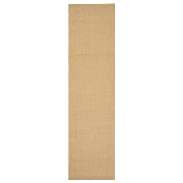 vidaXL gulvtæppe 66x250 cm naturlig sisal