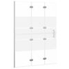 vidaXL foldbar bruseafsk&aelig;rmning 100x140 cm sikkerhedsglas hvid