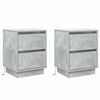 vidaXL Natskab 2 stk. Beton Gr&aring; 39 x 34,5 x 50 cm Konstrueret tr&aelig;