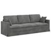 vidaXL Sofa M&oslash;rkegr&aring; 228 x 78 x 80 cm Fl&oslash;jl