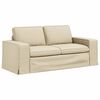 vidaXL Sofa 2 pcs Creme 182 x 80 x 82 cm Stof