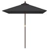 vidaXL haveparasol med tr&aelig;stang 198x198x231 cm sort