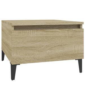 vidaXL sidebord 50x46x35 cm konstrueret træ sonoma-eg
