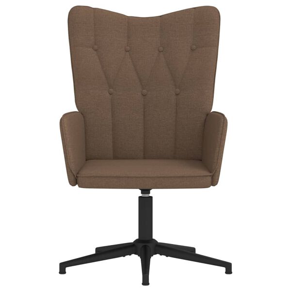 vidaXL l&aelig;nestol stof brun