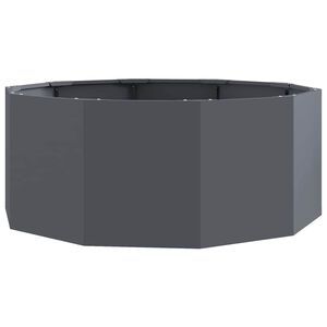 vidaXL Plantekasse Antracit 90 x 90 x 35 cm St&aring;l