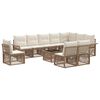 vidaXL Havesofa S&aelig;t 11 stk. Beige polyrattan