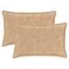 vidaXL Pudebetr&aelig;k 2 stk. HOUTEN Cremefarvet 50 x 70 cm Faux Kanin Pels