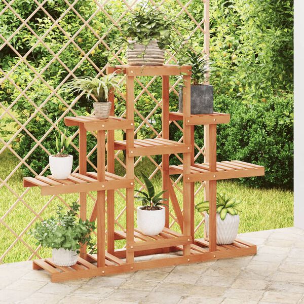 vidaXL blomsterstativ 110x25x98 cm massivt fyrretræ