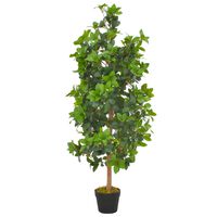 vidaXL kunstig plante laurbærtræ med urtepotte grøn 120 cm