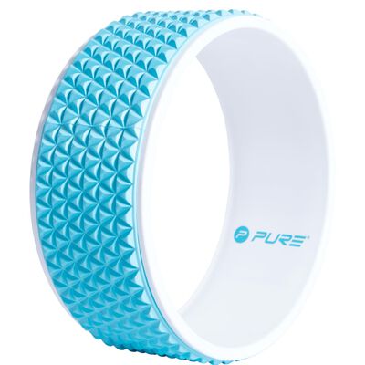 Pure2Improve yogahjul 34 cm blå og hvid