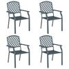 vidaXL Have Stol 4 pcs Antracit 56 x 65 x 89 cm St&aring;l