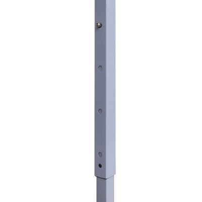 vidaXL foldbart festtelt med 2 sidevægge 3 x 3 m stål hvid