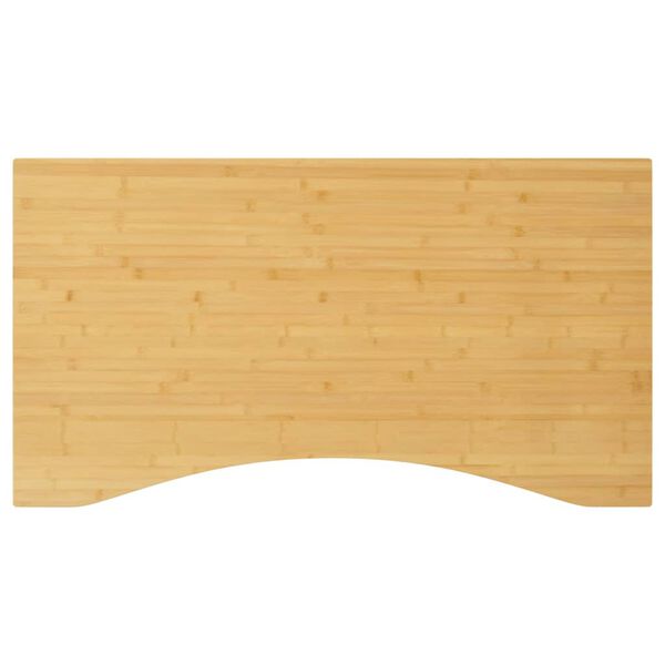 vidaXL bordplade til skrivebord 100x60x2,5 cm bambus