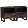vidaXL Natskab 2 stk. Valn&oslash;d 40 x 33 x 46 cm Konstrueret tr&aelig;