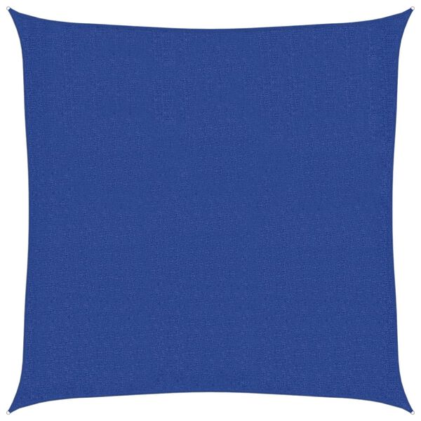 vidaXL solsejl 2,5x2,5 m 160 g/m² HDPE blå